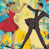 Classy Dancers Pop Animation Diamond Painting