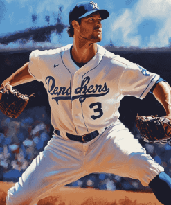 Clayton Kershaw Baseball Legend Diamond Painting