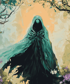 Cloaked Fantasy Figure Diamond Painting