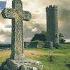 Clonmacnoise Cross Scenic Views Diamond Painting