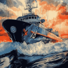 Coast Guard Seascapes Diamond Painting