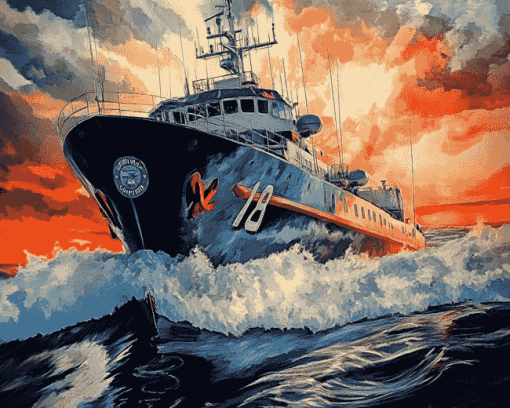 Coast Guard Seascapes Diamond Painting