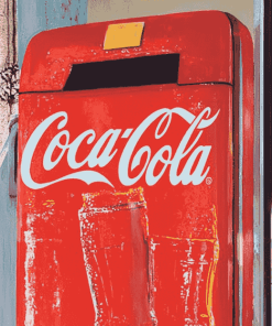 Coca Cola Logo Refrigerator Diamond Painting