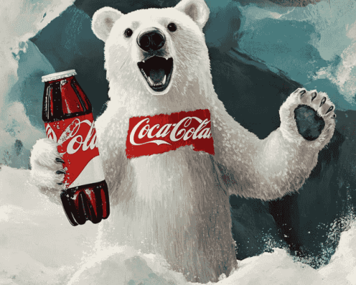 Coca Cola Polar Bear Diamond Painting