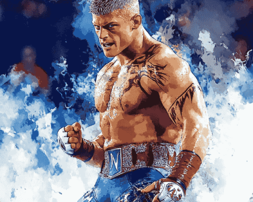 Cody Rhodes WWE Champion Diamond Painting