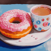 Coffee and Donut Treats Diamond Painting