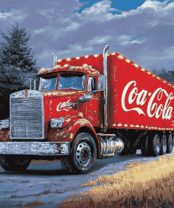 Cola Truck Engines Diamond Painting