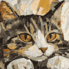 Collage Mosaic Cat Diamond Painting