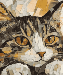 Collage Mosaic Cat Diamond Painting