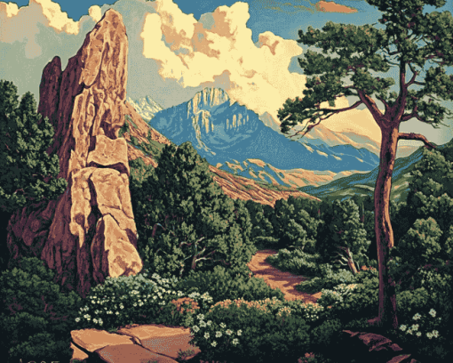 Colorado Garden View Diamond Painting