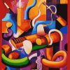 Colorful Abstract Barbecue Diamond Painting