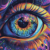 Colorful Abstract Eye Art Diamond Painting