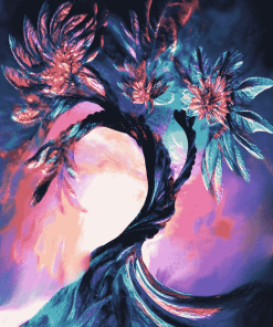 Colorful Abstract Female Tree Diamond Painting