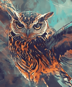 Colorful Abstract Owl Diamond Painting