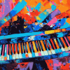 Colorful Abstract Piano Diamond Painting