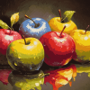 Colorful Apple Fruits Diamond Painting