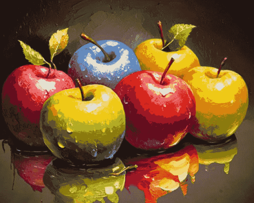 Colorful Apple Fruits Diamond Painting