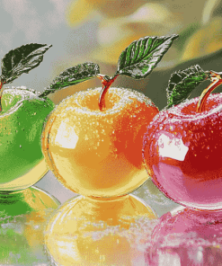 Colorful Apple Glass Diamond Painting