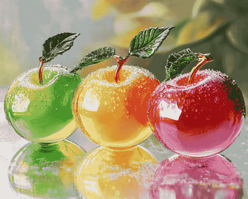 Colorful Apple Glass Diamond Painting