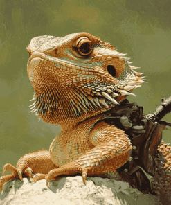 Colorful Bearded Dragon Diamond Painting