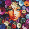 Colorful Button Patterns Diamond Painting