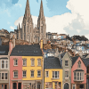 Colorful Cobh Cathedral Diamond Painting