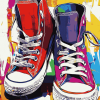 Colorful Converse Pop Art Diamond Painting