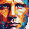 Colorful Daniel Craig Celebrity Diamond Painting