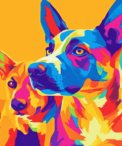 Colorful Dog Pop Art Diamond Painting