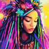 Colorful Dreadlocks Diamond Painting