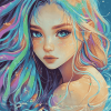 Colorful Fantasy Girl Diamond Painting