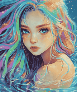 Colorful Fantasy Girl Diamond Painting