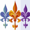 Colorful Fleur De Lis Design Diamond Painting