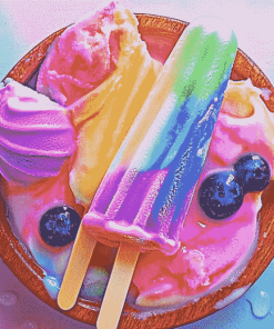 Colorful Food Ice Cream Diamond Painting