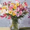 Colorful Freesias Bouquet Diamond Painting