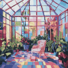 Colorful Greenhouse Abstract Diamond Painting