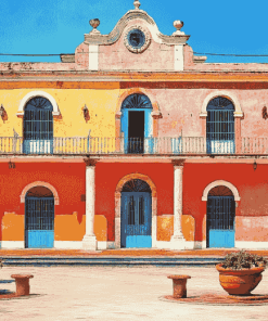 Colorful Hacienda Homes Diamond Painting