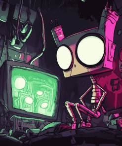 Colorful Invader Zim Series Diamond Painting