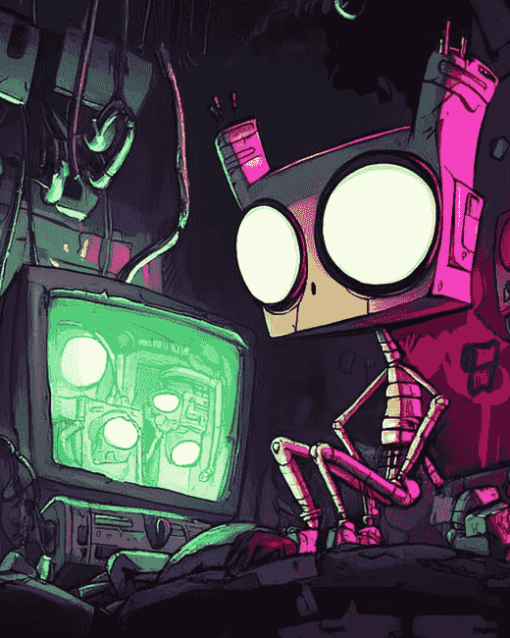 Colorful Invader Zim Series Diamond Painting