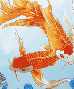 Colorful Koi Carp Diamond Painting