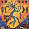 Colorful Kokopelli Musician Diamond Painting