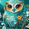 Colorful Owl Starla Michelle Diamond Painting