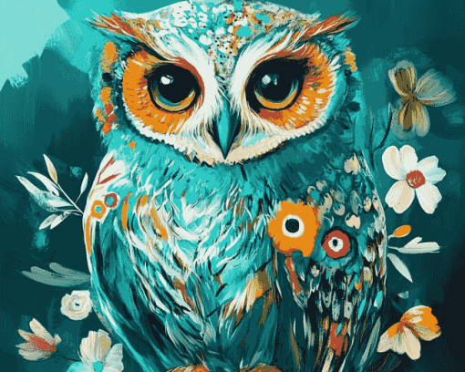 Colorful Owl Starla Michelle Diamond Painting