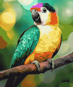 Colorful Quaker Parrot Diamond Painting