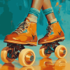 Colorful Roller Skating Shoes Diamond Painting