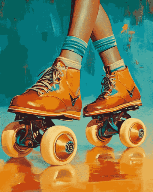 Colorful Roller Skating Shoes Diamond Painting