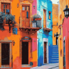 Colorful Streets of Guanajuato Mexico Diamond Painting