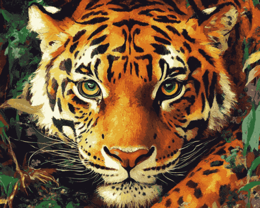 Colorful Tiger Pop Art Diamond Painting