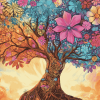 Colorful Tree of Life Diamond Painting