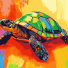 Colorful Turtle Pop Art Diamond Painting